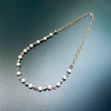 18K金/14K注金 天然淡水珍珠項鍊手鍊 獨立原創設計多種配戴方