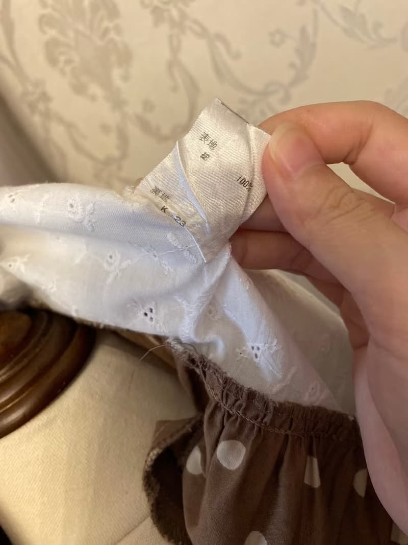 歐式圓點蕾絲少女無袖古著洋裝