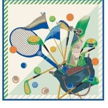 Longchamp Caddie 90 絲巾 全新未使用限量設計 母親節