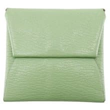 【日本直送】エルメス HERMES バスティア コインケース シェーブル 緑 B レディース【中古】