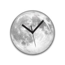 美國 Kikkerland 夜晚發光月亮創意掛牆趣味時鐘 藝術感牆面裝飾