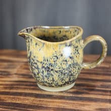 【母親節禮物】200ml 泥漿 天目釉 茶海 公道杯 鶯歌名家葉敏祥作