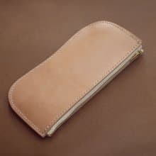 真皮馬鞍皮拉鍊錢包