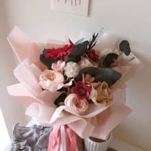 粉色永生玫瑰花束|可自取