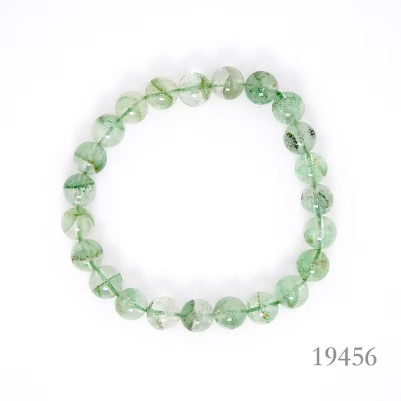 寶麗金珠寶-天然翡翠綠幽靈水晶手珠