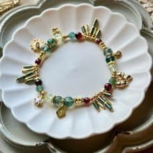 -聖光照耀-天然水晶手鏈/黃銅手鍊