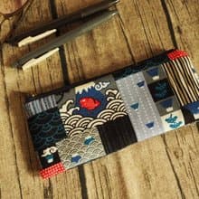 手工製作和風日本富士山圖案 筆袋 眼鏡袋 餐具袋