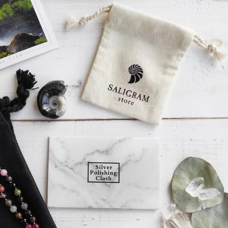 OM LAVA BRACELET - Black Volcanic Rock with Silver