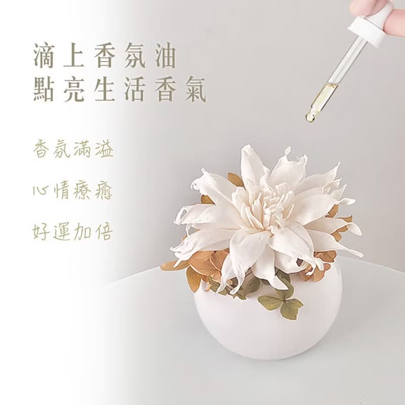 【艸弄花藝】擴香花禮盒-乒乓菊 (附香氛精油)