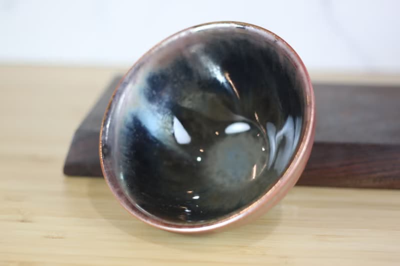 【送禮好物】120ml 天目釉 柴燒茶杯 茶碗 鶯歌名家葉敏祥作品
