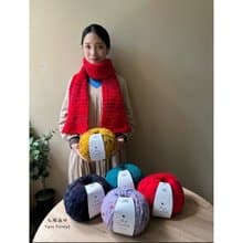 isk-010 - ふわふわ的超柔軟鉤針&棒針圍巾材料包+教學影片
