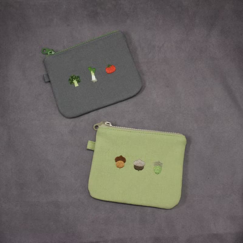 手工刺繡卡片零錢包/大吉大櫟