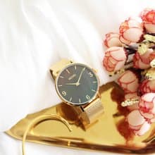 CERES系列天然珍珠母貝手錶 女錶 / 金色