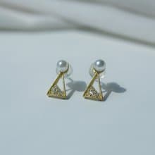 ONCE LITE | 暮光系 - STAY * 黃銅耳環