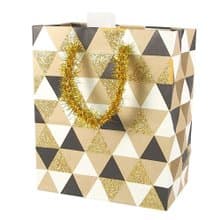 幾何三角圖形 金蔥提袋【Hallmark-禮物袋/紙袋】