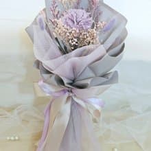 母親節淡紫色康乃馨永生花花束