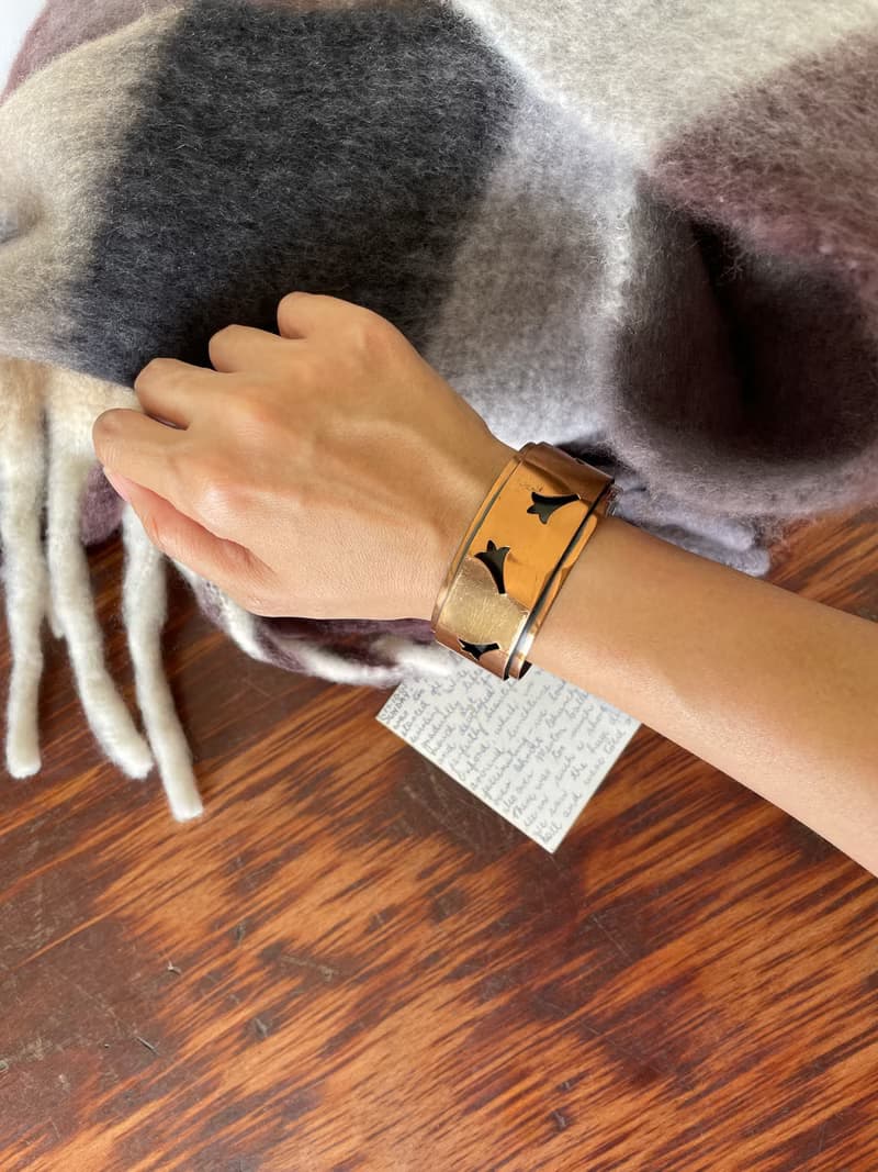 古董60~70年代銅飛燕手環手鐲 BR75