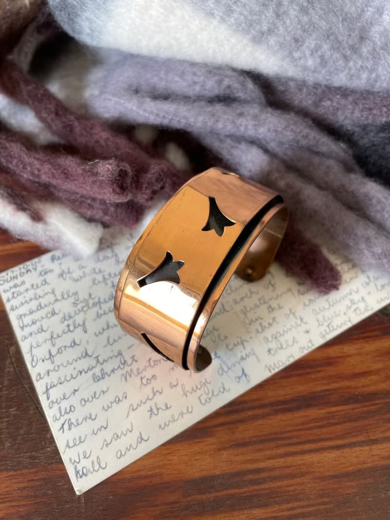 古董60~70年代銅飛燕手環手鐲 BR75