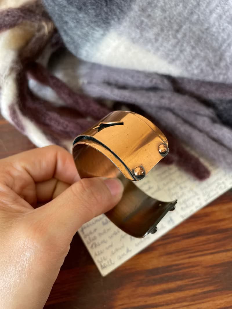 古董60~70年代銅飛燕手環手鐲 BR75