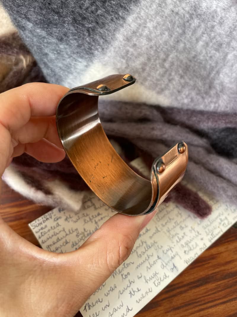 古董60~70年代銅飛燕手環手鐲 BR75