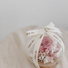 【永生玫瑰花玻璃球】• 情人節禮物/生日禮物/永生花/永生玫瑰花