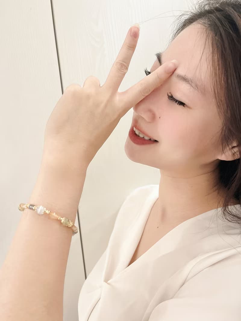 【水晶手鍊 / 春雨 】葡萄石 白玉髓  瑪瑙 托帕石 茶西瓜晶