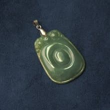 福瓜 | 冰糯起膠油綠 | 天然翡翠玉珮項鍊