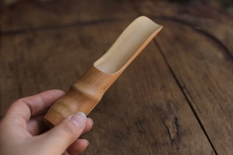 手工打磨原創竹製品 | 竹茶則 茶鏟 人面竹 | 一物一圖