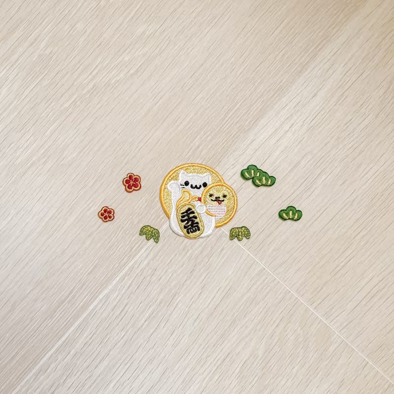 【巳蛇】蛇年 達摩|燙貼|刺繡貼紙|撕開即貼