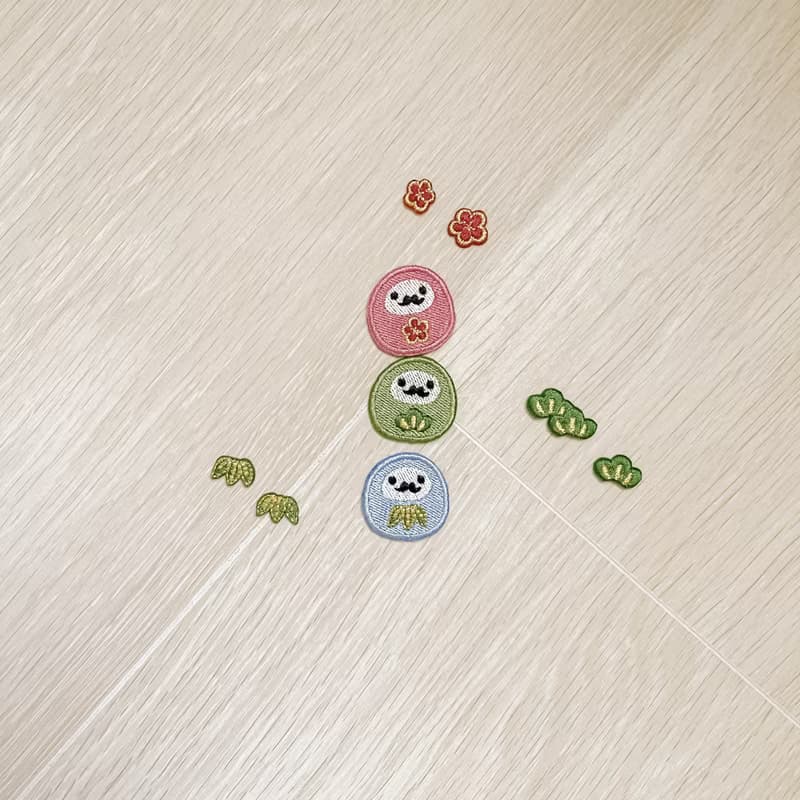 【巳蛇】蛇年 達摩|燙貼|刺繡貼紙|撕開即貼