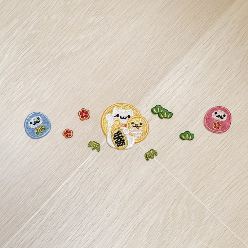 【巳蛇】蛇年 達摩|燙貼|刺繡貼紙|撕開即貼