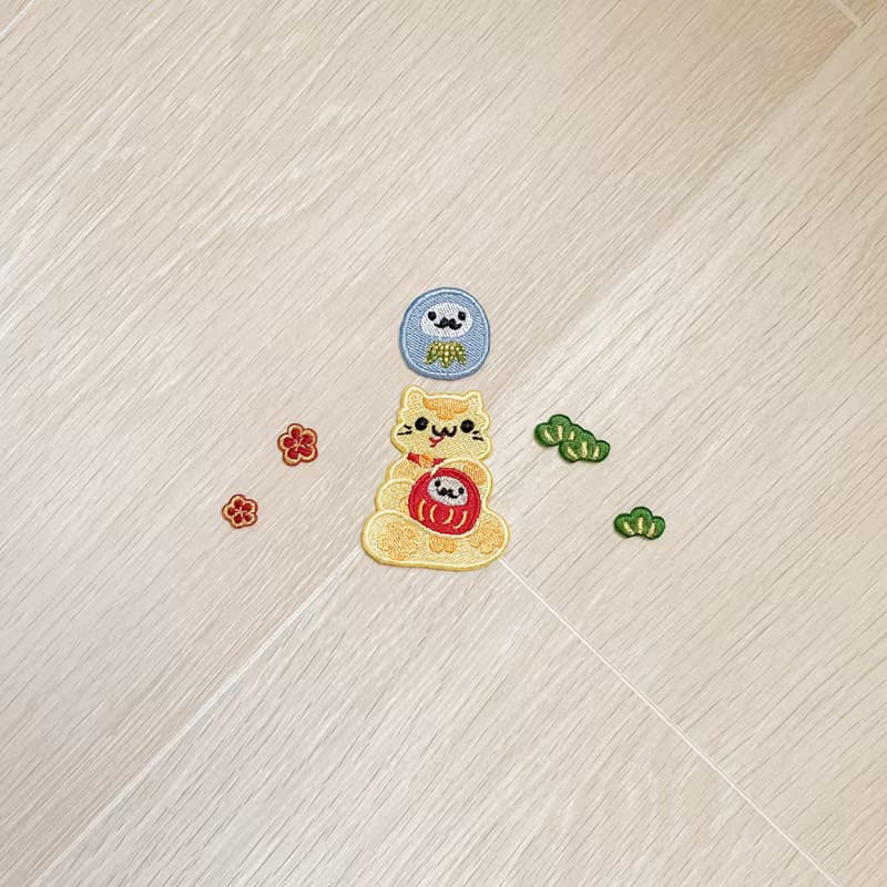 【巳蛇】蛇年 達摩|燙貼|刺繡貼紙|撕開即貼