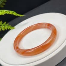 漸變紅瑪瑙手鐲 62MM 冰潤起剛天眼千層 熱情和諧平衡能量本命年