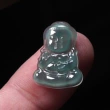 冰種藍水翡翠寶寶佛項鍊 | 裸石 | 天然A貨翡翠 | 送禮