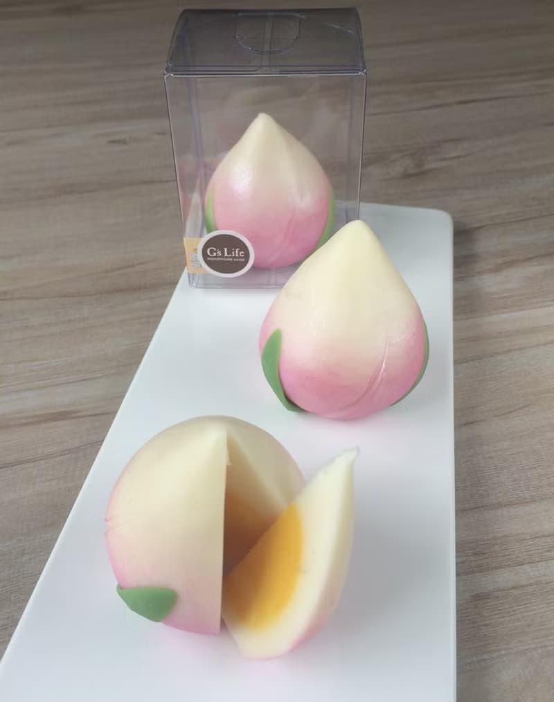 台灣風情─吉祥壽桃皂禮