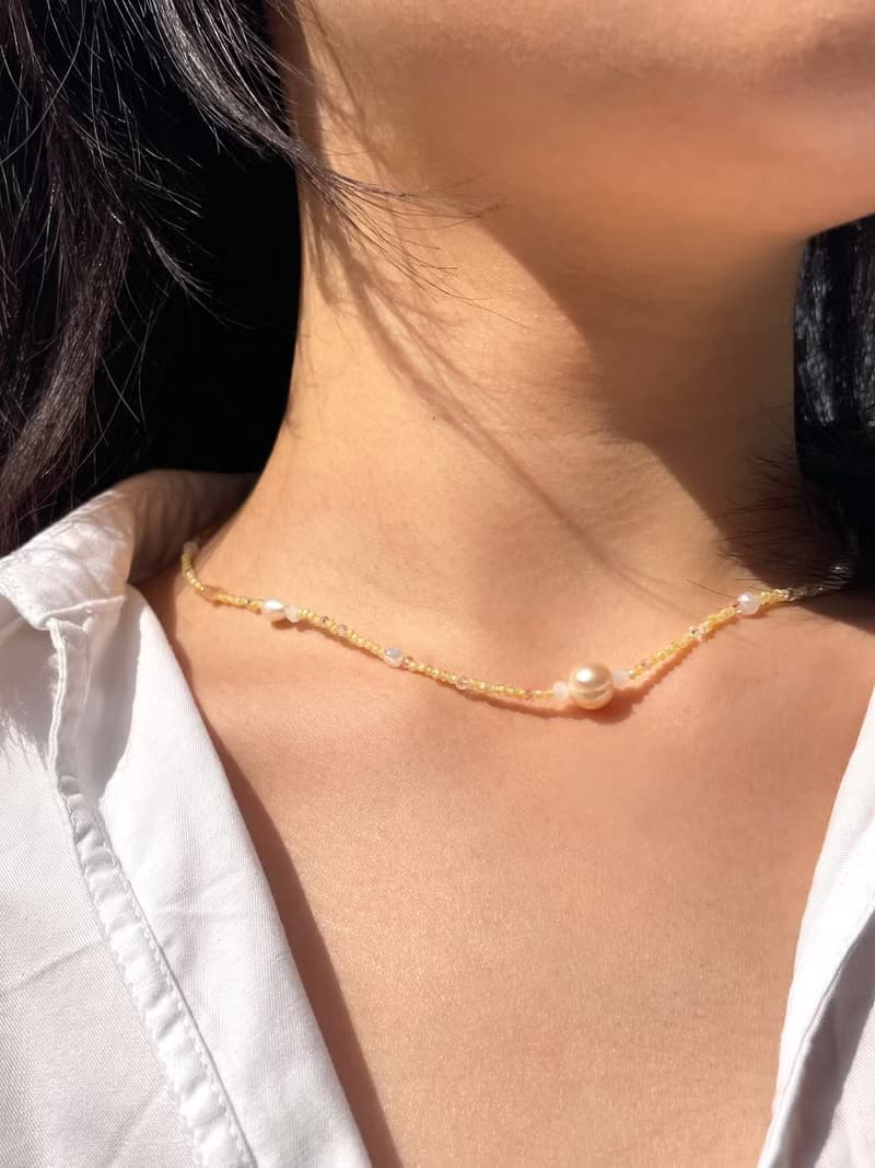 Fruit & Vegetable Collection - 009 Pineapple Pearl Necklace