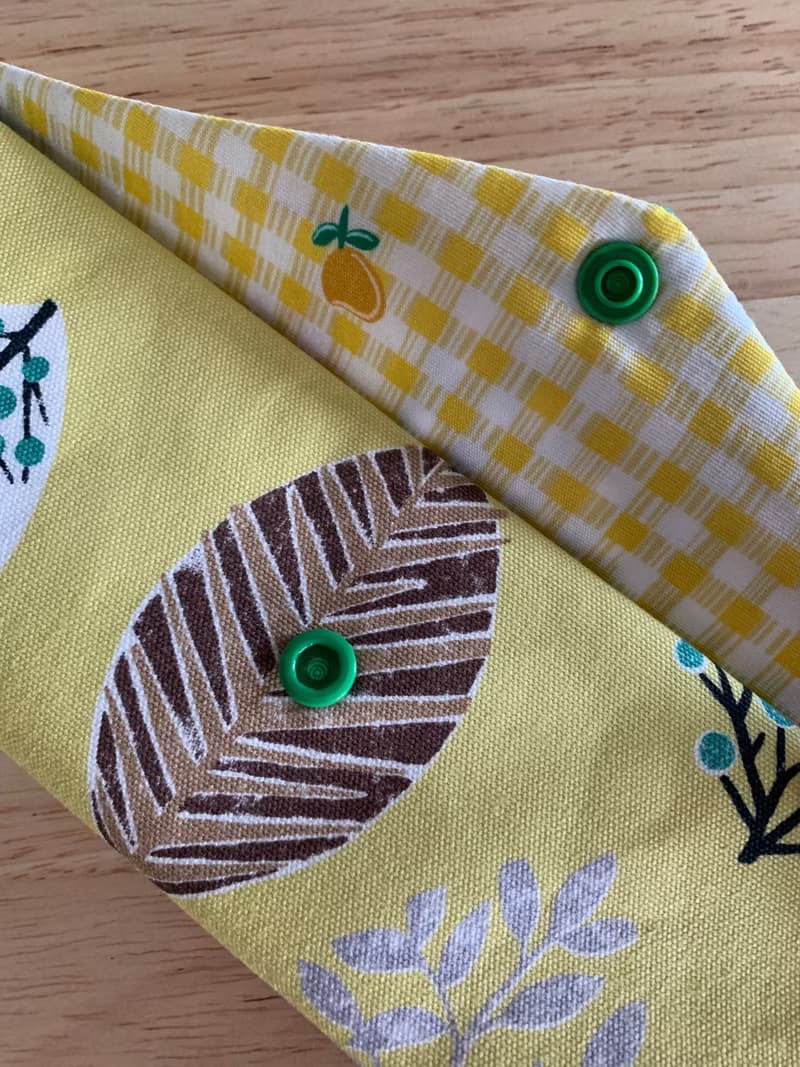 文青風環保纯棉筷袋 開心花兒 芥末黃 浪漫 日本 潮物 收纳 手作