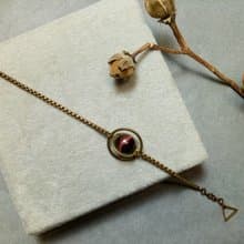 火星-紅虎眼黃銅手鍊-Universe galaxy