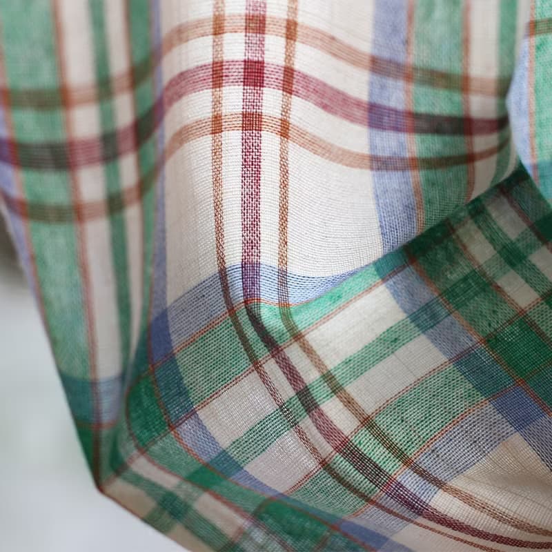 green check curtain (210cm)