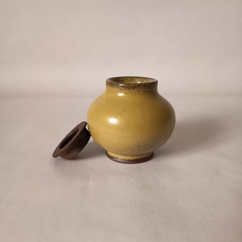 陶藝大師創作的茶倉茶葉罐香罐丹罐花器茶席道具
