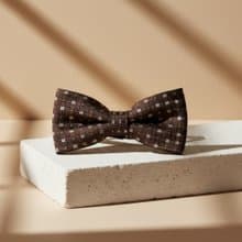 方塊圖騰咖啡領結