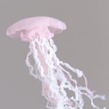 水母掛飾 (中 / 粉色) 1pc 海洋 藝術 裝飾品