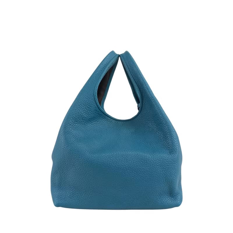 【 日本直送　名牌中古包 】LOEWE ロエベ カリエPM ハンドバッグ ブルー カデナモチーフ レザー ミニバッグ vintage ヴィンテージ 2t2tsk