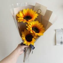 向日葵 畢業花束 仿真花束 附空白小卡 代寫賀詞