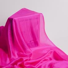 100% Mulberry Silk Scarf – Hand Dyed, Lightweight, Hot Pink