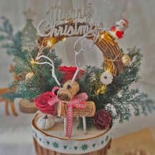 藍芯花藝 聖誕旋轉音樂台 聖誕禮物 交換禮物 聖誕節 聖誕禮盒