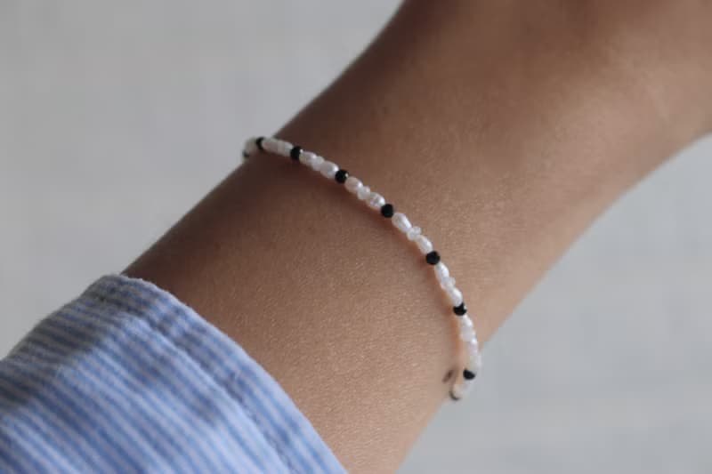 六月誕生石 手環 珍珠 月光石 尖晶石 - 小毛驢 -