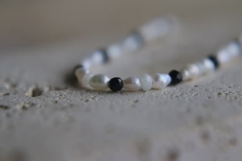 六月誕生石 手環 珍珠 月光石 尖晶石 - 小毛驢 -