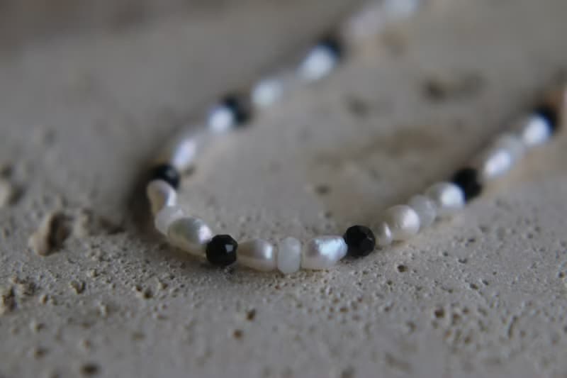 六月誕生石 手環 珍珠 月光石 尖晶石 - 小毛驢 -