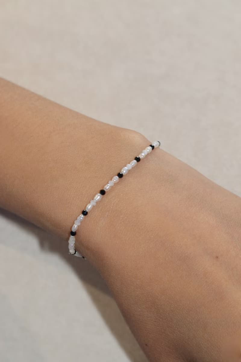 六月誕生石 手環 珍珠 月光石 尖晶石 - 小毛驢 -